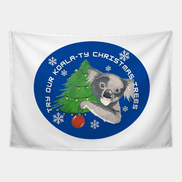 Try Our Koala-ty Christmas Trees Tapestry by Snobunyluv
