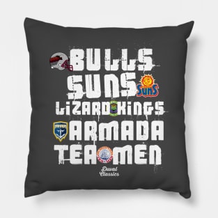 Duval Old School Sports Teams Pillow