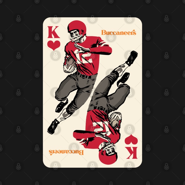 Tampa Bay Buccaneers King of Hearts by Rad Love