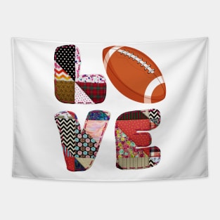 Love Football design Tapestry