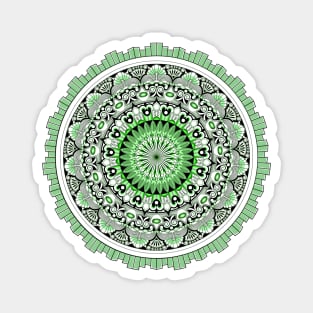 Mandala Green 1 Magnet