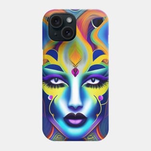 Catgirl DMTfied (6) - Trippy Psychedelic Art Phone Case