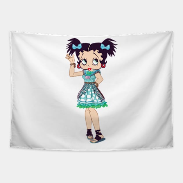 BETTY BOOP NEW 8 Tapestry by Vidi MusiCartoon