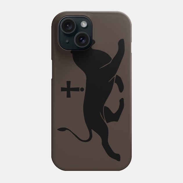 Bagratuni black lion Phone Case by armeniapedia