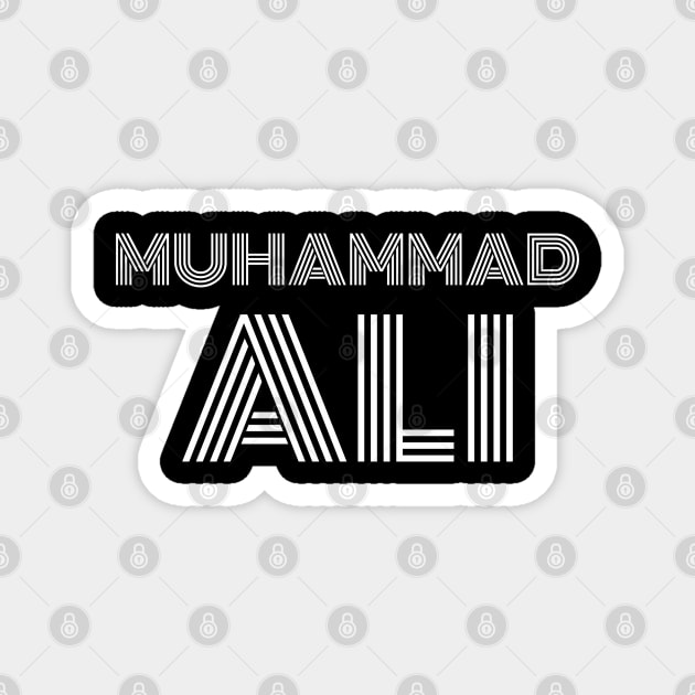 Muhammad Ali 2 Retro Magnet by ahmadzakiramadhan