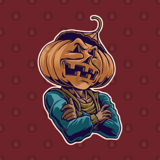 mr halloween jack o lantern character by affane