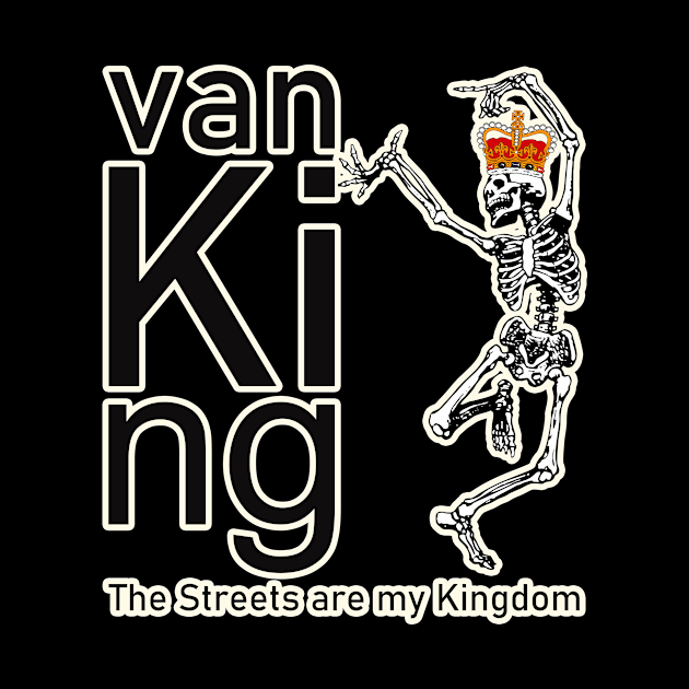 van King - The Skull King Dance - Black and White by vanKing