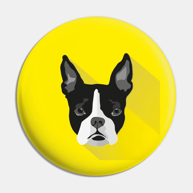 Boston Terrier Pin by Ludwig Wagner