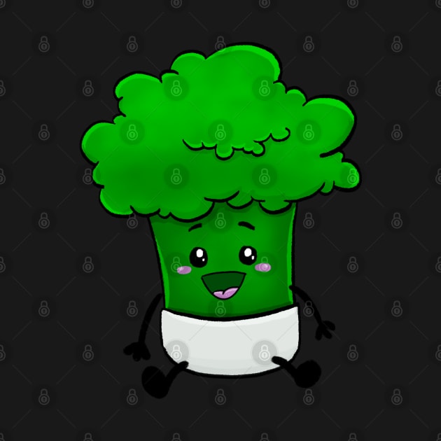 Baby Broccoli - Kawaii Cute Veggie by Fun4theBrain