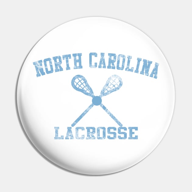 Vintage North Carolina Lacrosse Pin by tropicalteesshop