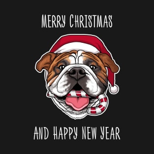 Marry Xmas for bulldog lovers T-Shirt