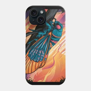 Multicolor cicada Phone Case