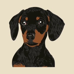 Close Up Dachshund Head for Dachshund Parents T-Shirt