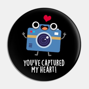 You've Captured My Heart Cute Camera Pun Pin