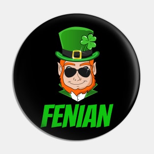 Funny Saint Patricks Day Fenian Leprechaun Pin