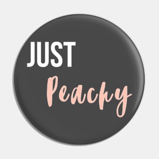 "Just Peachy" Graphic Design Pin