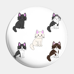 Kitties Sticker Pack 1 Pin