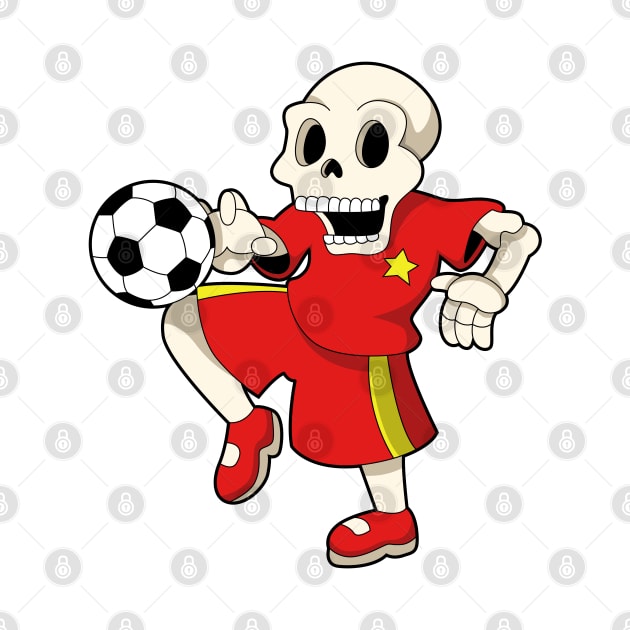 Skeleton at Soccer Sports by Markus Schnabel