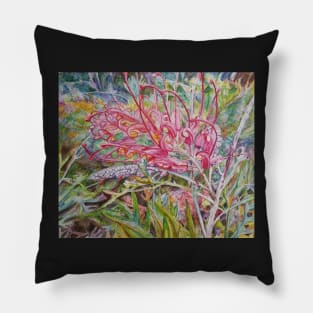 Pink Grevillea Pillow