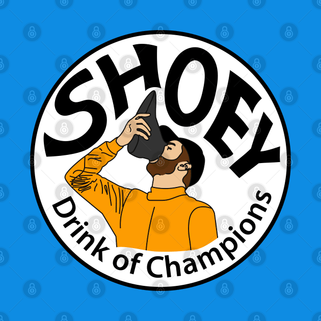 Shoey drink of champions by throwback