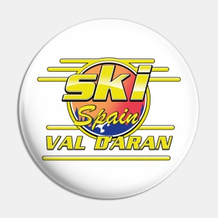 val d'aran spain to ski logo Pin