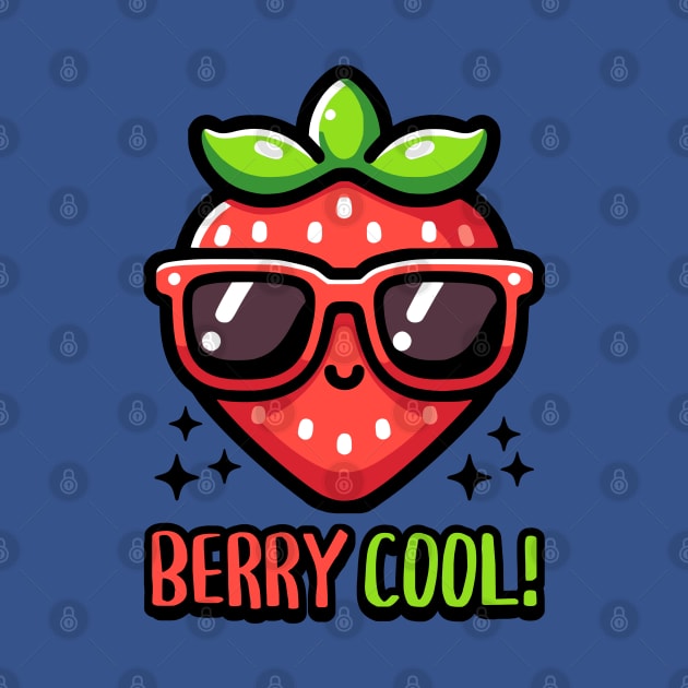 Berry Cool! Cute Strawberry Pun by Cute And Punny