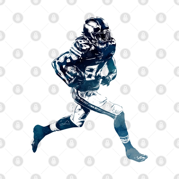 Football Player EPIC abstract stencil style for all the gridiron fans by Naumovski