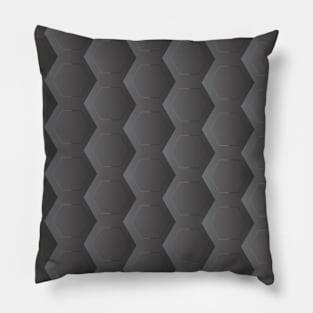 pattern dark colour zig zag polygon matte black funky serious design Pillow