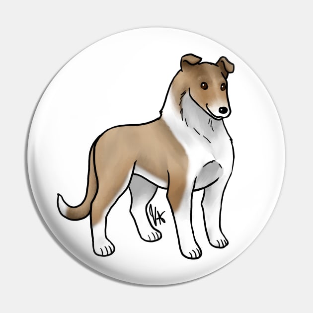 Dog - Smooth Collie - Sable Pin by Jen's Dogs Custom Gifts and Designs