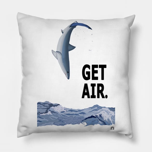 Get Air. Pillow by Fin Bay Designs 