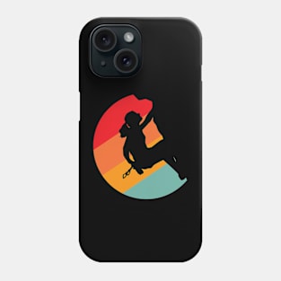 rock climbing woman Phone Case