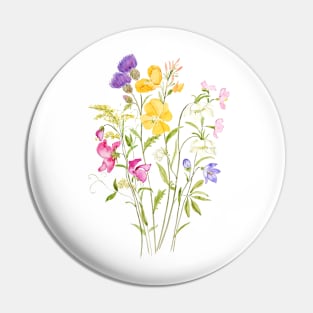 pink yellow white and purple wildflower 2020 Pin