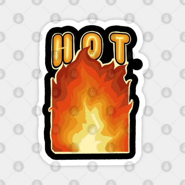 Hot Big Fire Magnet by RiyanRizqi