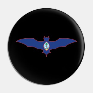 Guam Bat Flag Pin