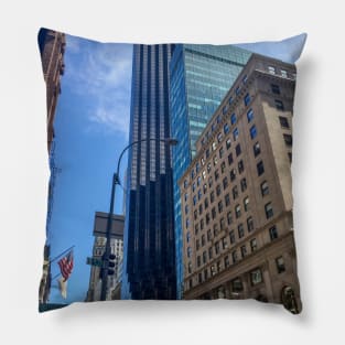 Skyscrapers Fifth Avenue Manhattan NYC Pillow