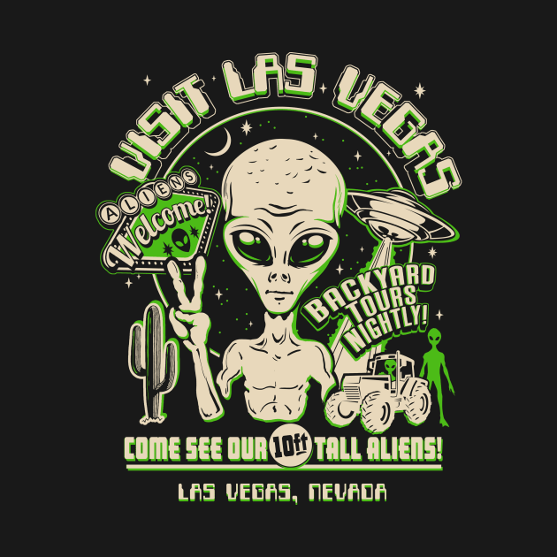 Vegas UFO Aliens Sighting by DeepFriedArt