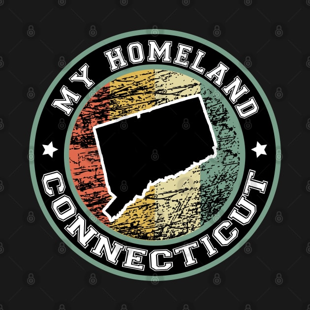 Homeland Connecticut state USA vintage by LiquidLine