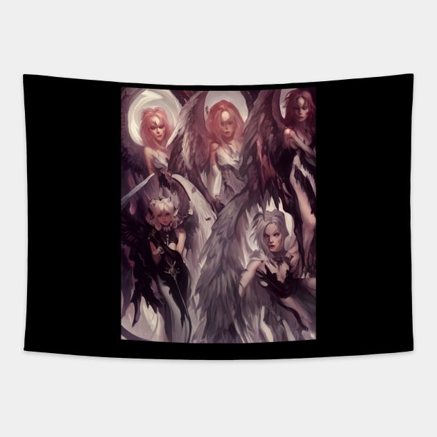 Angels or demons Tapestry by Glenbobagins