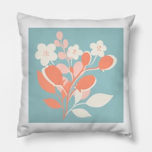 Modern floral bouquet print Pillow