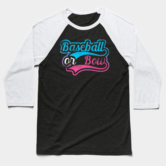 Baseball Or Bow Pregnancy Gender Reveal Baby Mom Dad Fathers Day Gift Ideas Baseball T Shirt Teepublic
