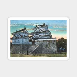 Hakuho Castle at Iga Ueno by Kawase Hasui Magnet