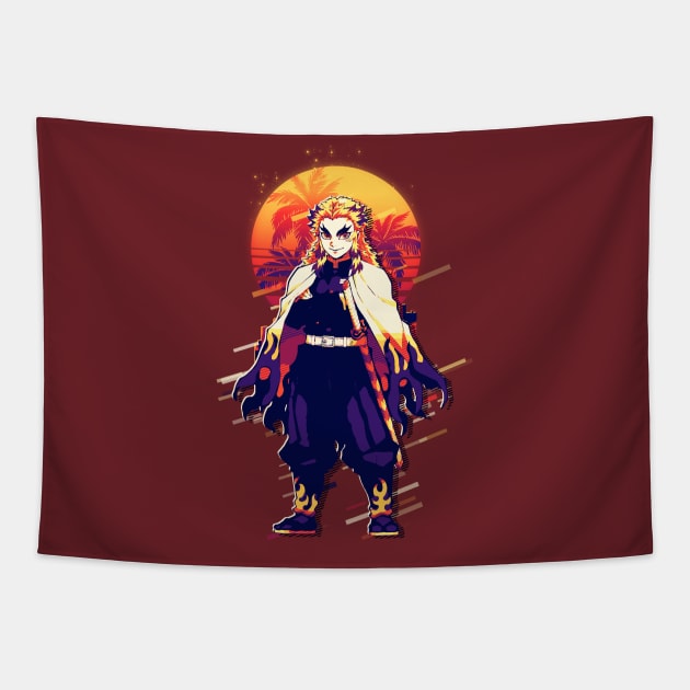 Kyojuro Rengoku Tapestry by SiksisArt