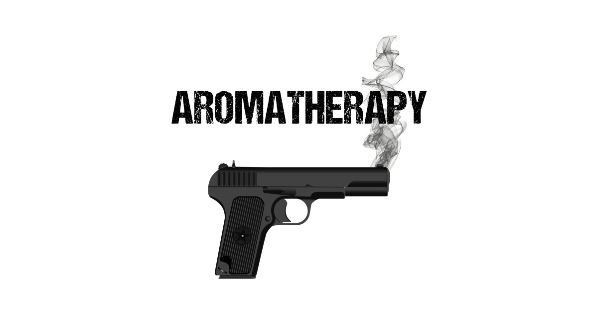Aromatherapy (Gun) Essential Oils Baseball TShirt TeePublic