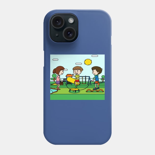 Playground Kindergarten Children Play Phone Case by flofin