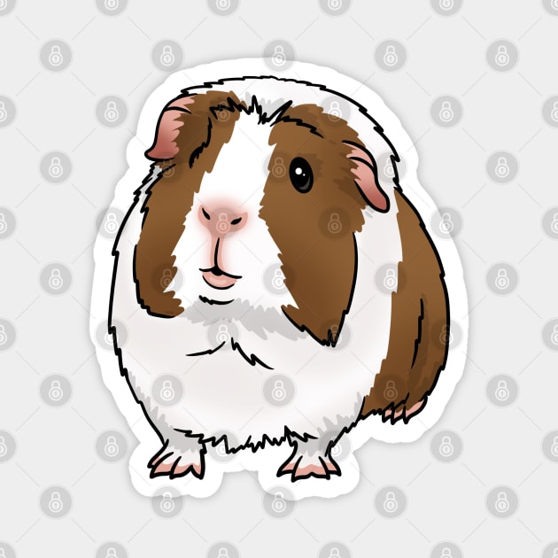 Brown Dutch Crested Guinea Pig Magnet by Kats_guineapigs