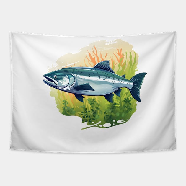 Pacific Northwest Salmon Tapestry by zooleisurelife