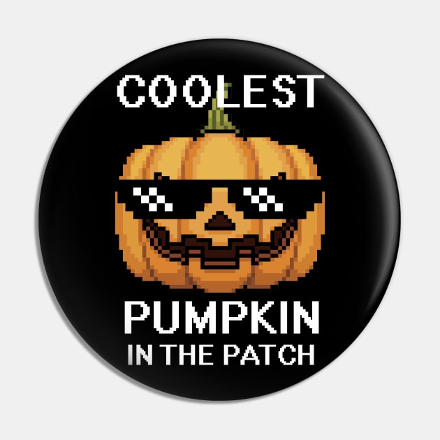 Kids Coolest Pumpkin In The Patch Halloween Boys Girls Men Pin by MasliankaStepan