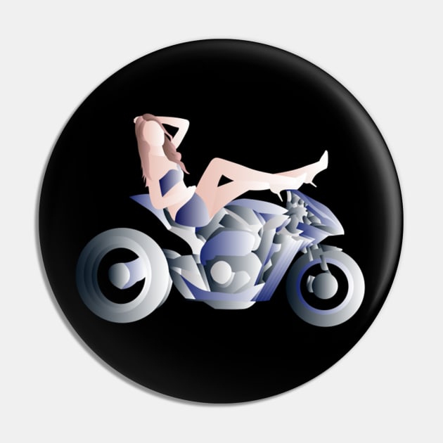 Biker Chick Pin by Holman