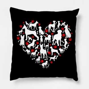 Dog Heart Pillow