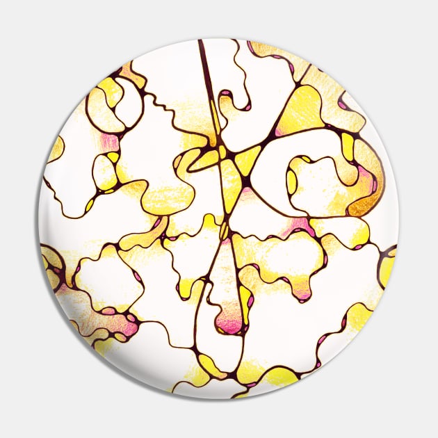 Beautiful Yellow Ornate design Pin by ozav